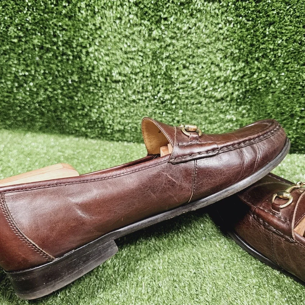 Cole Haan Horsebit Brown Leather Slip On Dress Loafers Mens Size 10 M